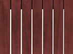 Canapé de jardin 3 places Modulable Bois d'acacia Rouge foncé