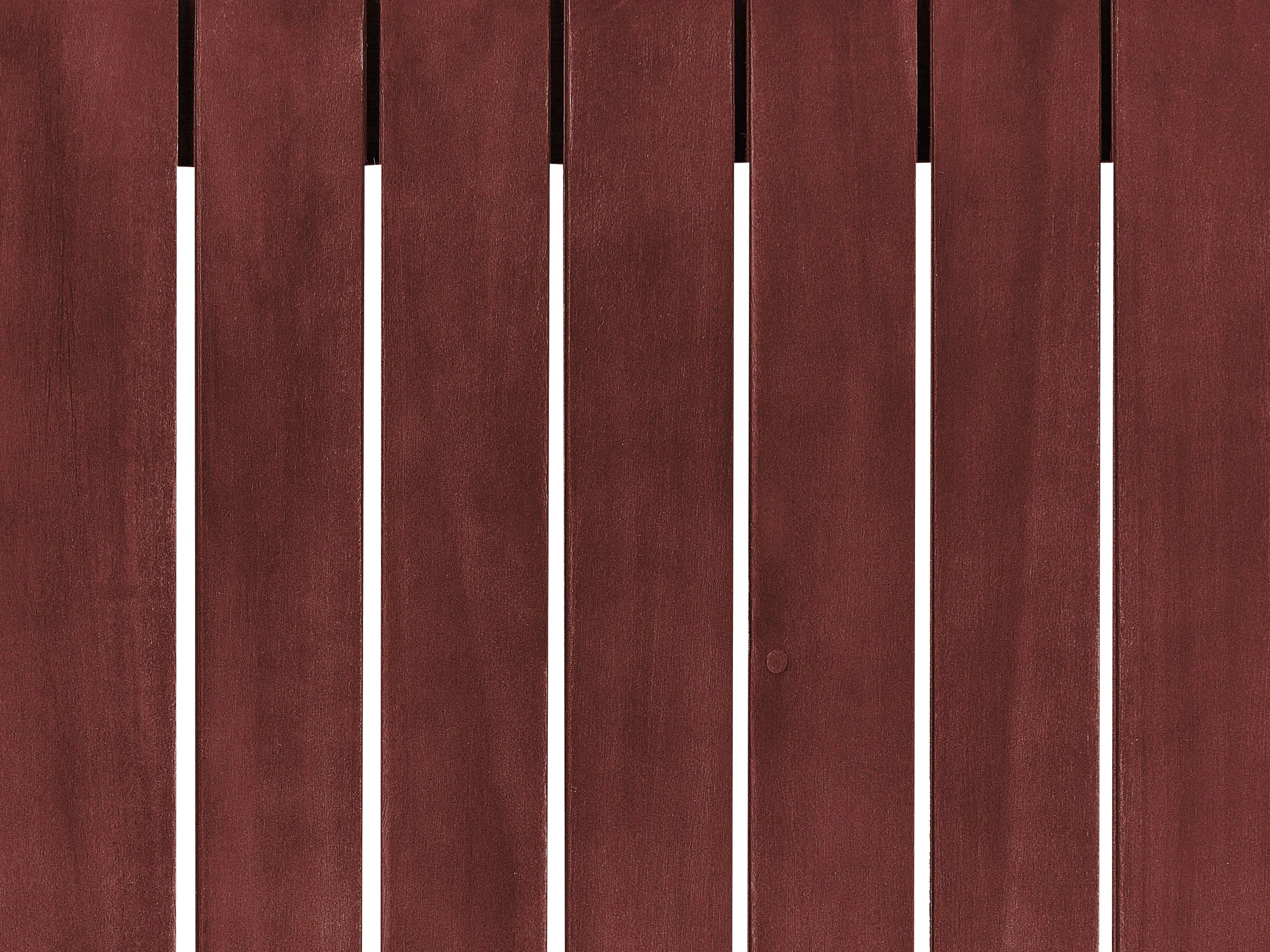 Canapé de jardin 3 places Modulable Bois d'acacia Rouge foncé