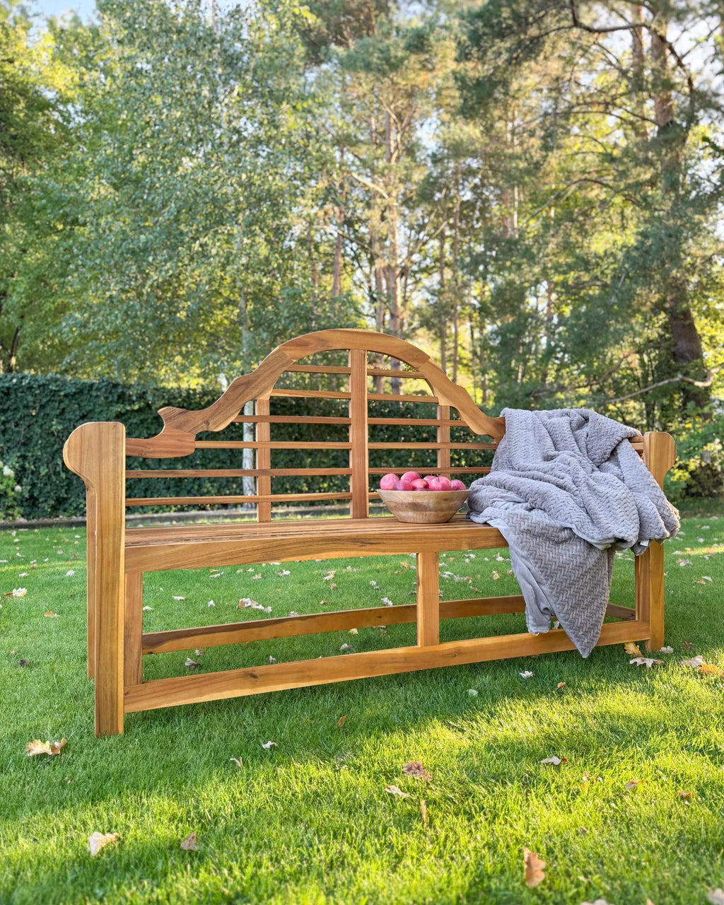 Banc de jardin 180 cm Bois d'acacia Marron clair