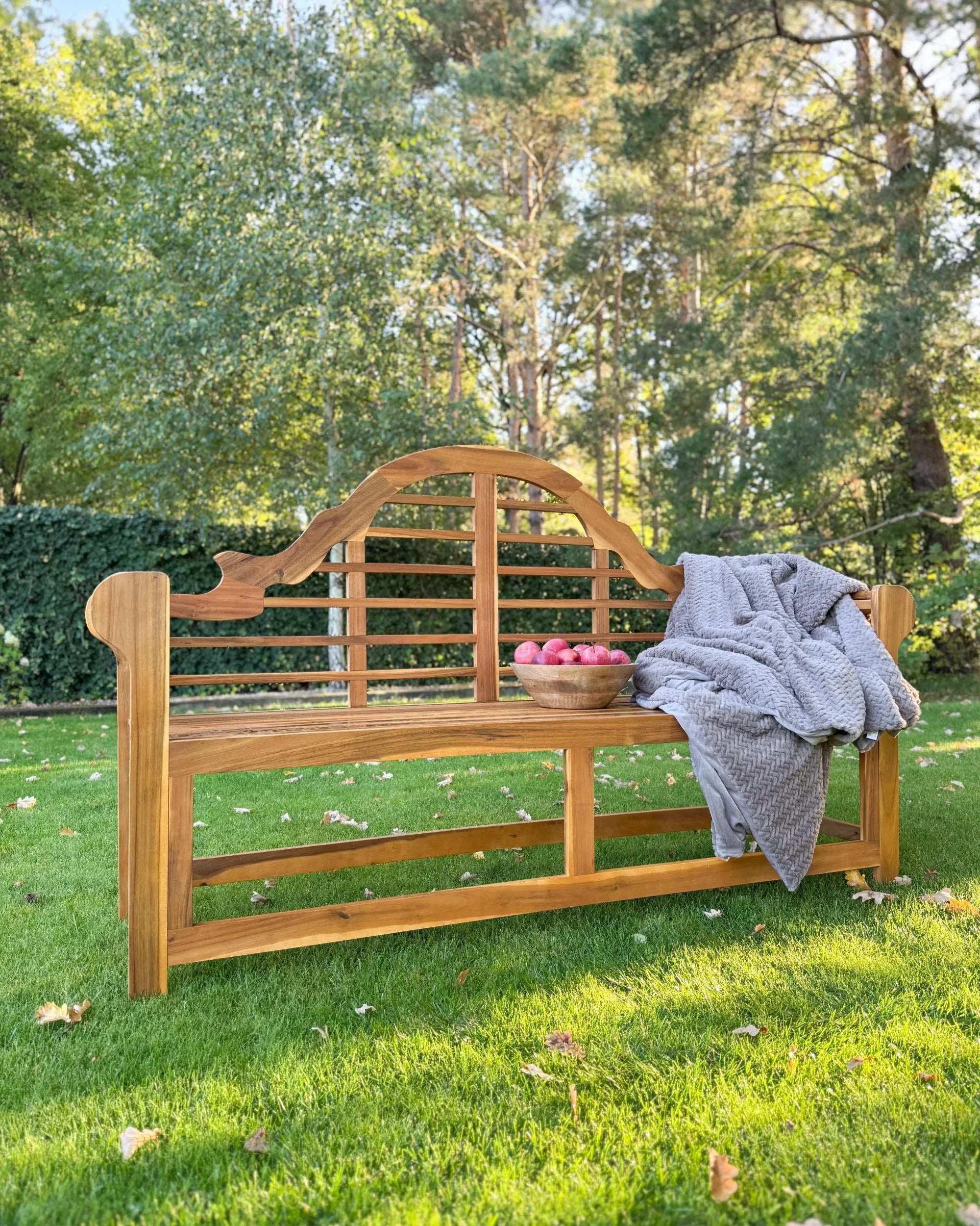 Banc de jardin 180 cm Bois d'acacia Marron clair