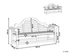Banc de jardin 180 cm Bois d'acacia Marron clair