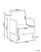 Fauteuil de jardin en métal blanc