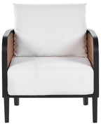 Fauteuil de jardin en métal blanc