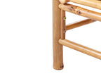 Table de jardin 55 cm 64 cm Bambou Marron