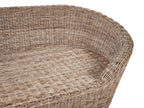 Lit de jardin en rotin naturel