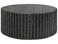 Tavolino da caff  106 cm 106 cm Effetto terrazzo Terrazzo Nero