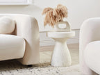 Table basse 39 cm 39 cm Effet terrazzo Terrazzo Blanc