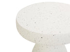 Table basse 39 cm 39 cm Effet terrazzo Terrazzo Blanc