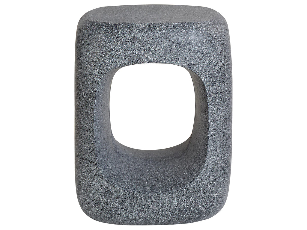 Table basse 33 x 33 cm Effet marbre Gris