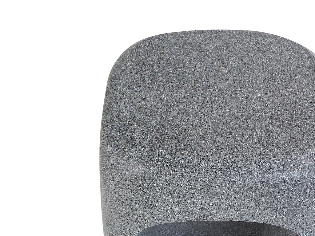 Table basse 33 x 33 cm Effet marbre Gris