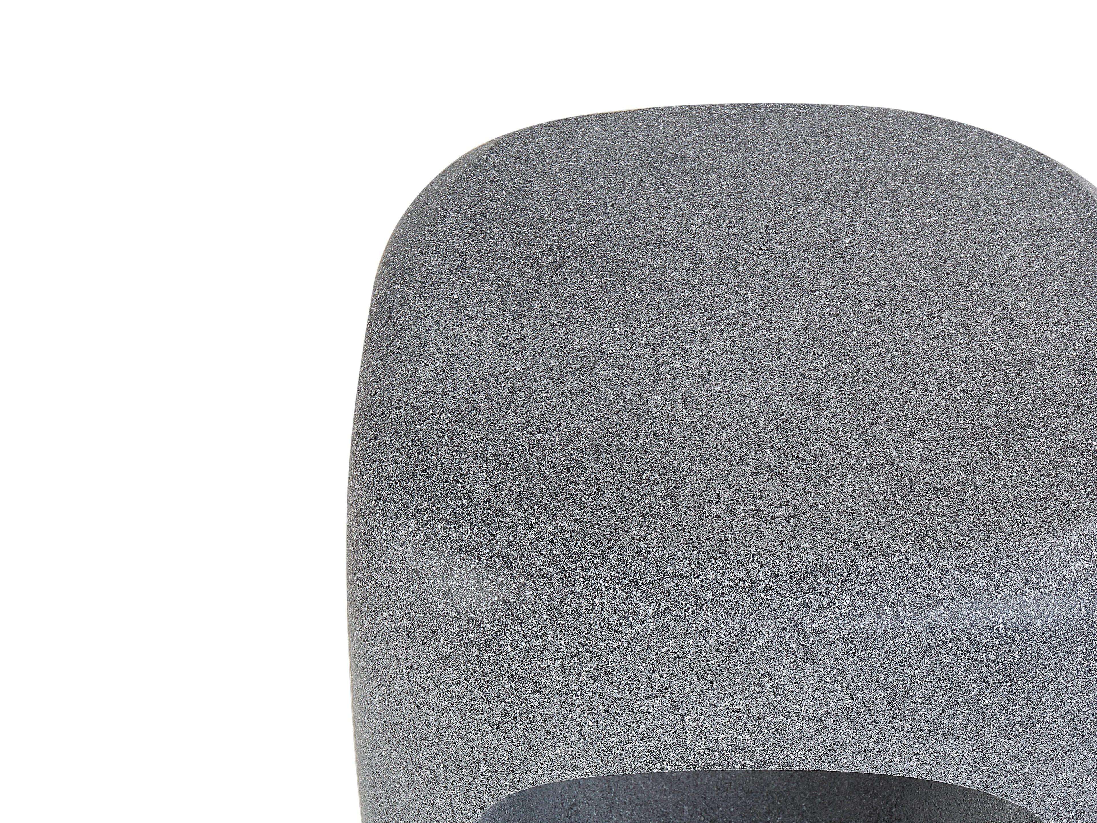 Table basse 33 x 33 cm Effet marbre Gris