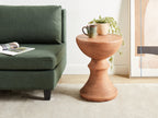 Table basse 40 x 40 cm Effet bois Marron