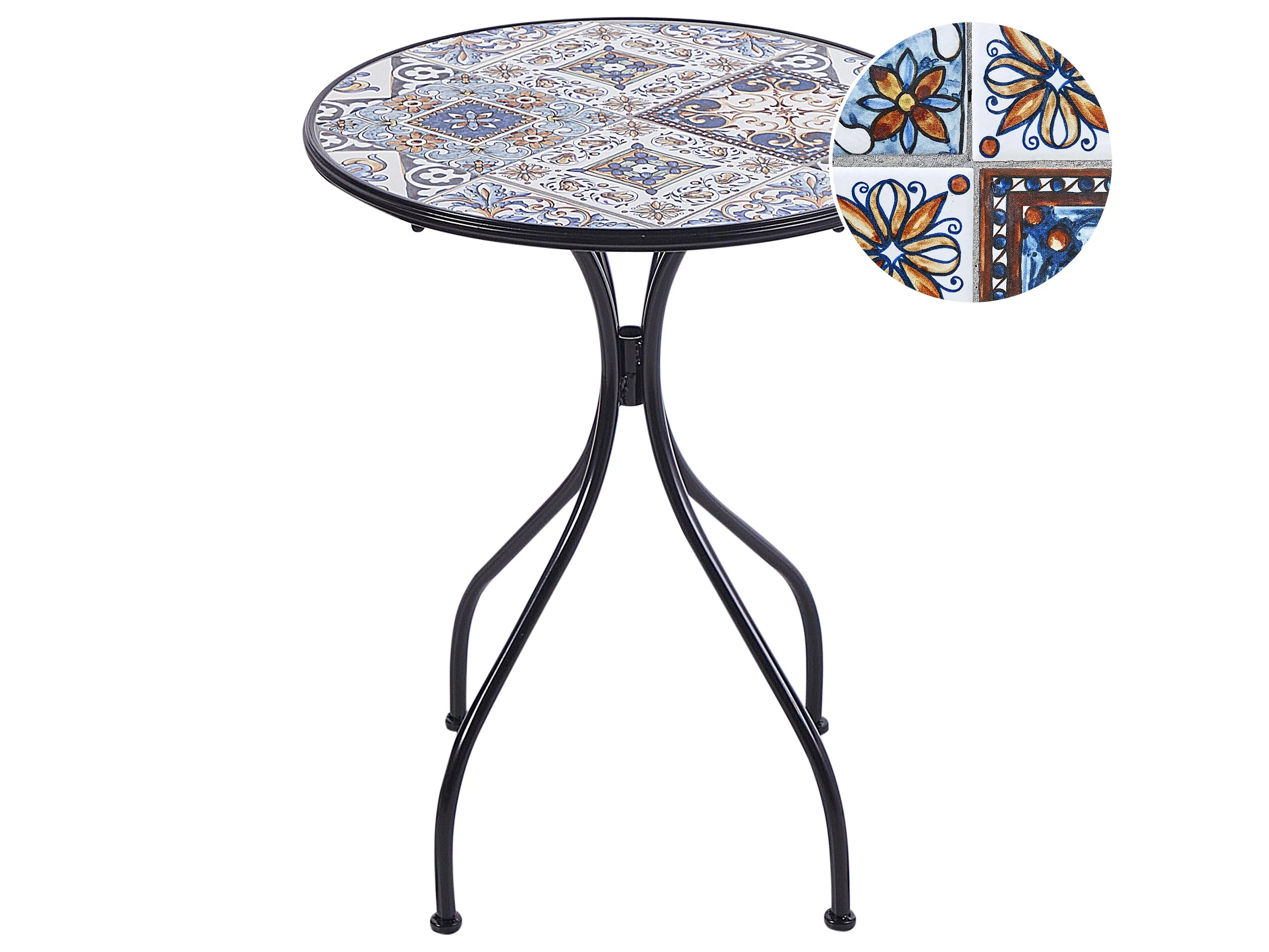Tavolino Bistrot  60 cm 60 cm Metallo Nero