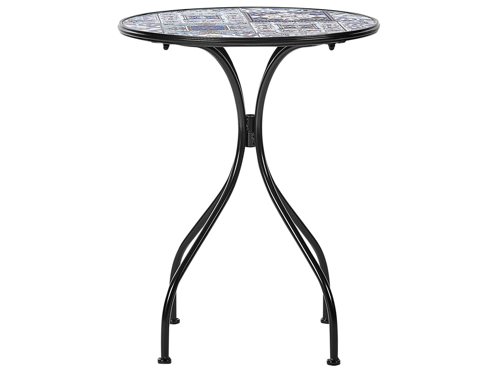 Table de bistrot 60 x 60 cm en métal noir