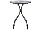 Table de bistrot 60 x 60 cm en métal noir