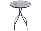 Table bistrot pliable en métal noir