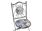 Table bistrot pliable en métal noir