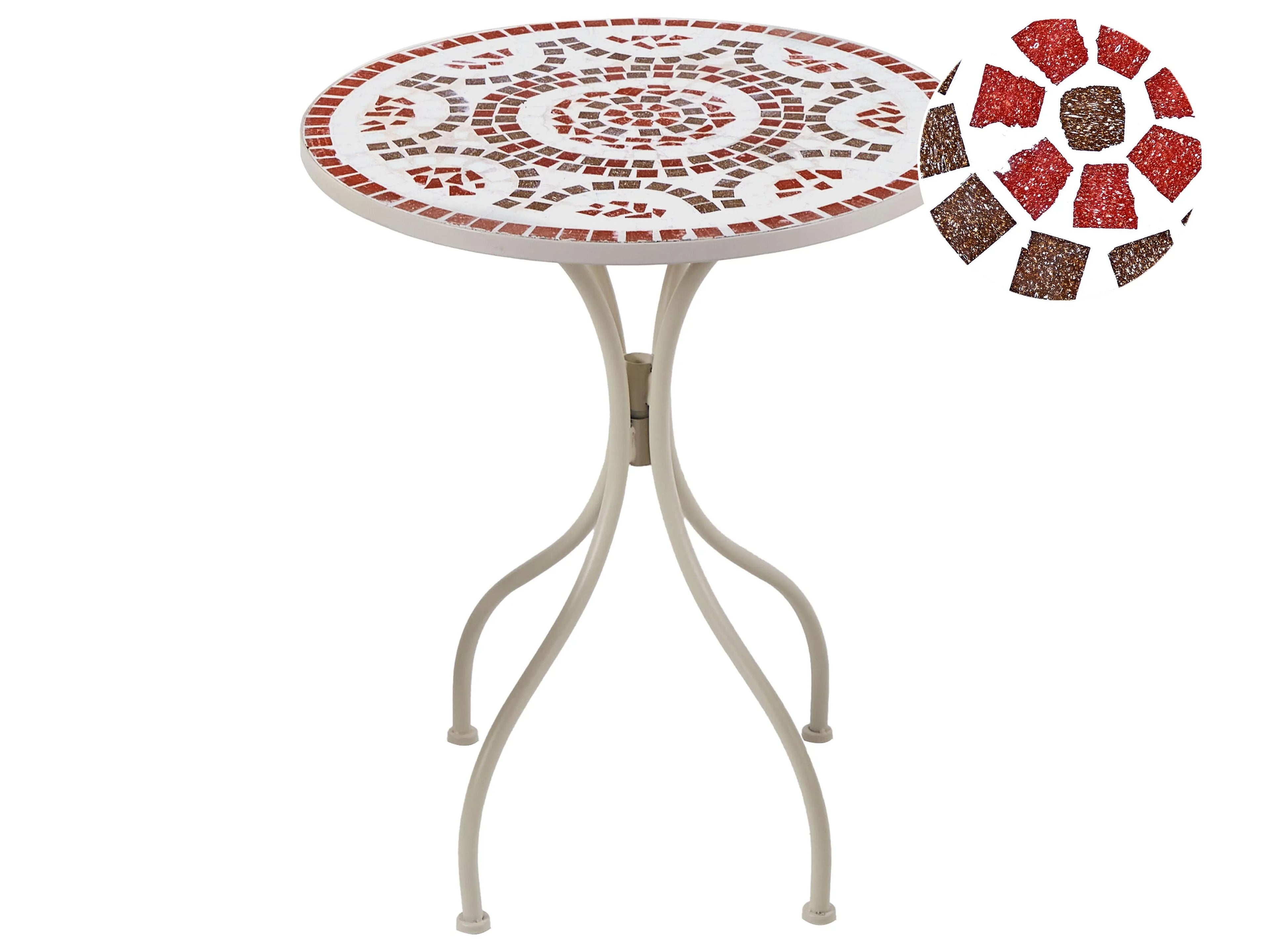 Tavolino Bistrot  60 cm 60 cm Bianco