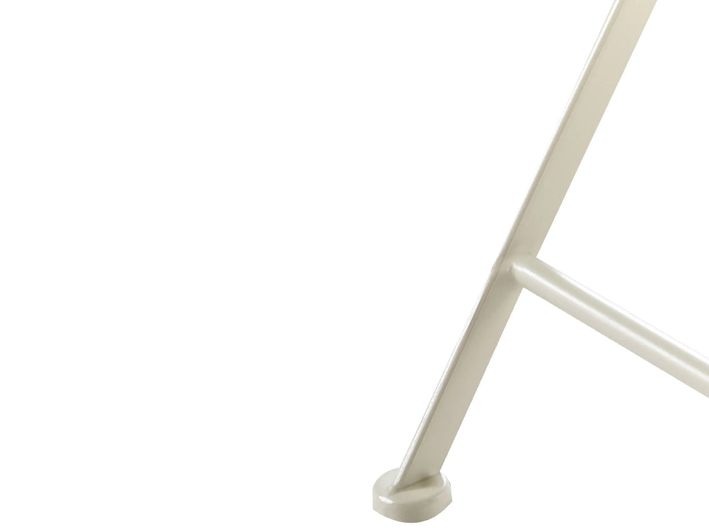 Table bistrot pliante en métal blanc