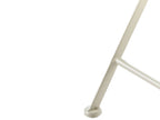 Table bistrot pliante en métal blanc