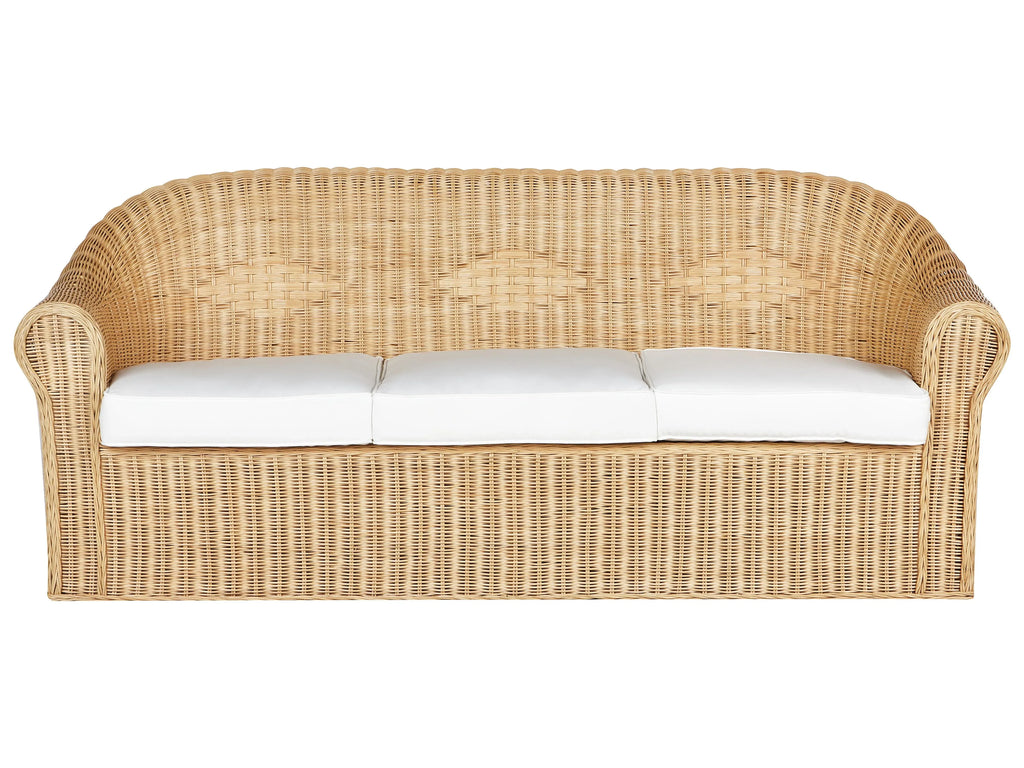 Divano da giardino 3 posti  Rattan Naturale