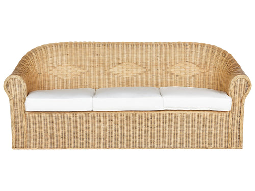 Divano da giardino 3 posti  Rattan Naturale