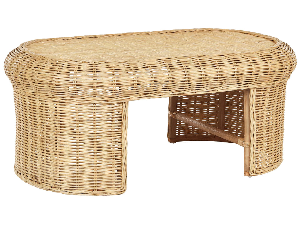 Tavolino da giardino  60 cm 96 cm Rattan Naturale