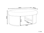 Table de jardin 60 cm 96 cm Rotin Naturel
