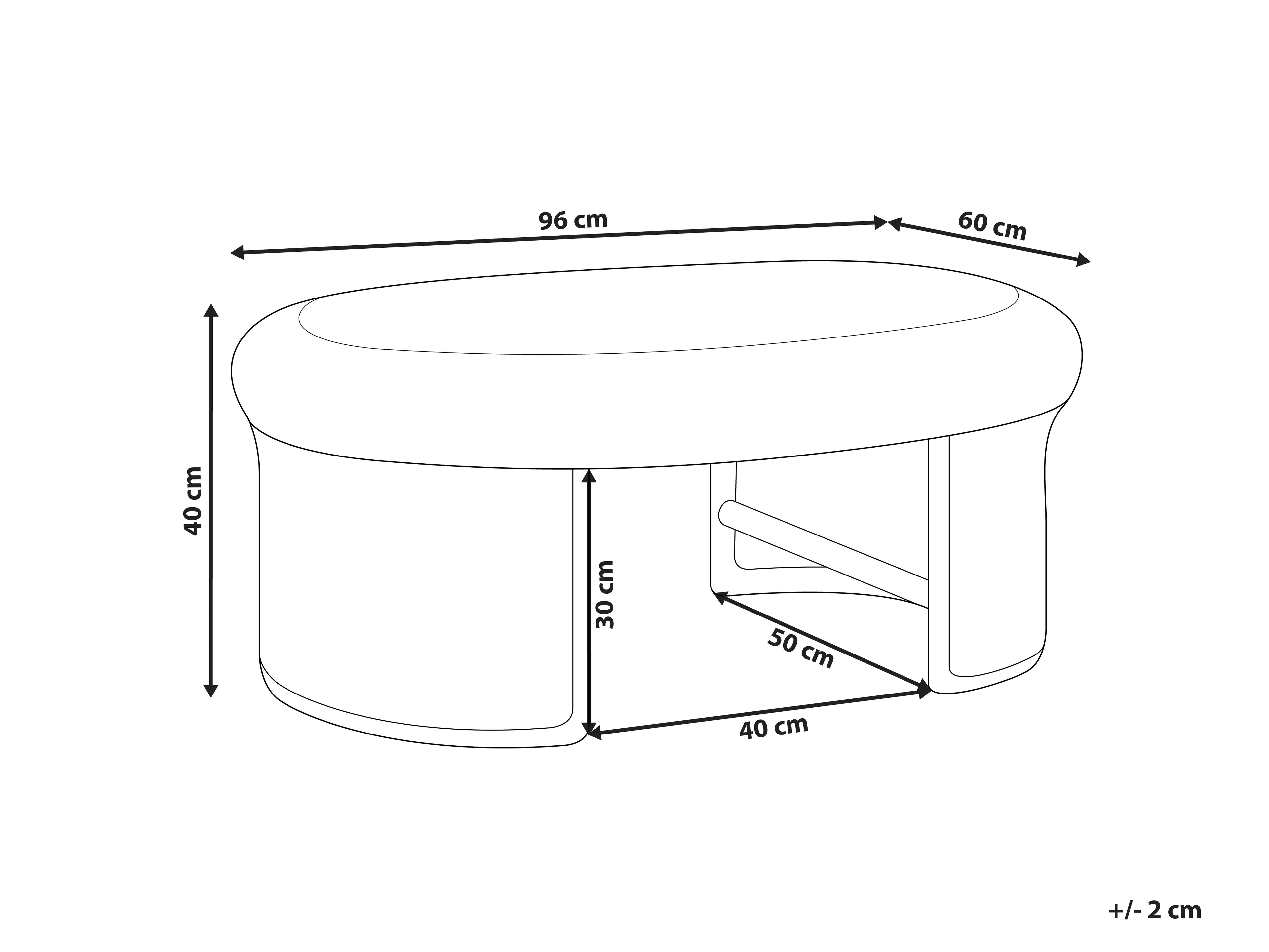 Table de jardin 60 cm 96 cm Rotin Naturel