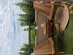Table d'appoint de jardin 35 cm x 40 cm Bois d'acacia Marron