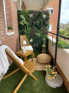 Table d'appoint de jardin 35 cm x 40 cm Bois d'acacia Marron