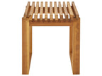 Table d'appoint de jardin 35 cm x 40 cm Bois d'acacia Marron