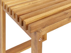 Table d'appoint de jardin 35 cm x 40 cm Bois d'acacia Marron