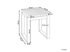 Table d'appoint de jardin 35 cm x 40 cm Bois d'acacia Marron