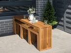 Table de jardin 150 cm 35 cm Bois d'acacia Marron
