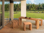 Table de jardin 150 cm 35 cm Bois d'acacia Marron