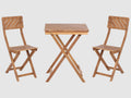 Set bistrot Pieghevole  Legno d'eucalipto Marrone
