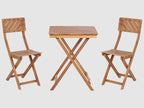 Set bistrot Pieghevole  Legno d'eucalipto Marrone