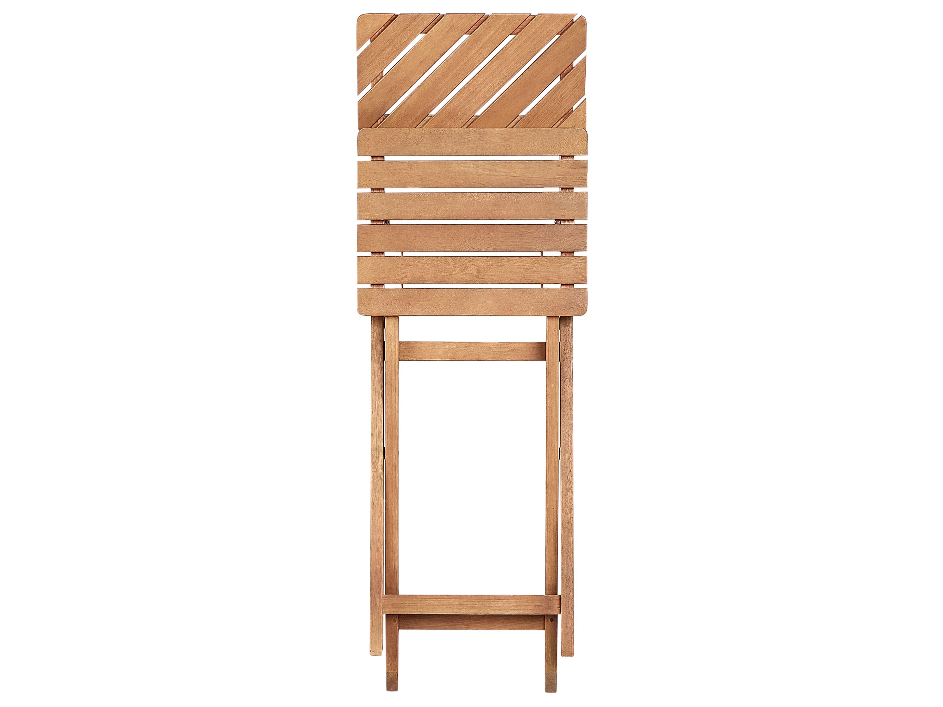 Table de bistrot pliante en bois d'eucalyptus marron