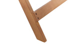 Table de bistrot pliante en bois d'eucalyptus marron