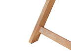 Table de bistrot pliante en bois d'eucalyptus marron