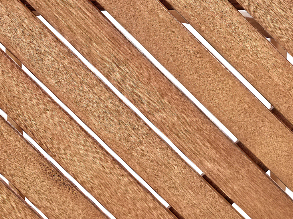 Table de bistrot pliante en bois d'eucalyptus marron