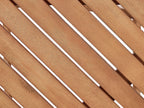 Table de bistrot pliante en bois d'eucalyptus marron