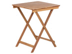 Table de bistrot pliante en bois d'eucalyptus marron