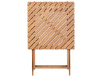 Table de bistrot pliante en bois d'eucalyptus marron
