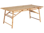 Tavolo da pranzo da giardino  180 cm 90 cm Bamb Marrone chiaro