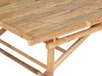 Table à manger de jardin 180 cm 90 cm Bambou Marron clair
