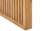 Table de salle à manger de jardin 70 cm x 120 cm en bois d'acacia marron