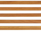Table de salle à manger de jardin 70 cm x 120 cm en bois d'acacia marron