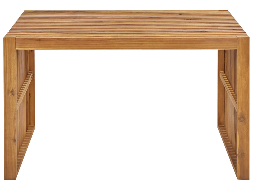 Table de salle à manger de jardin 70 cm x 120 cm en bois d'acacia marron